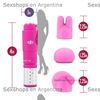 Vibrador estimulador con 3 accesorios intercambiables